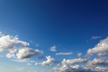 蓝蓝的天空，白云背景