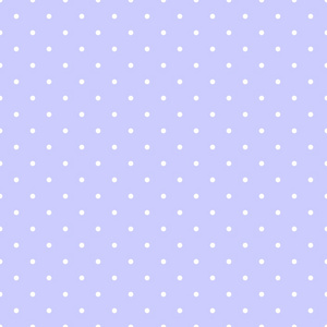 无缝的矢量模式在柔和的蓝色背景上的白色波尔卡圆点。