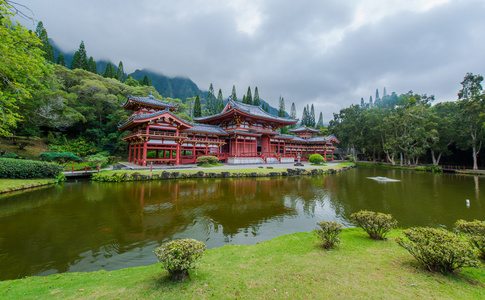 平等寺，寺庙，夏威夷谷