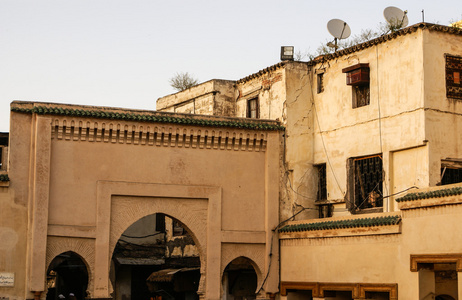 fez 麦地那 fes 旧镇 摩洛哥的视图