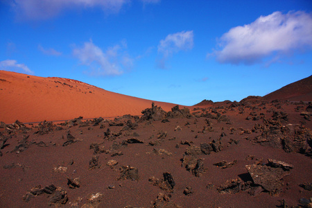 火山景观，兰萨罗特岛