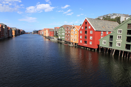 挪威特隆赫姆，城市景观