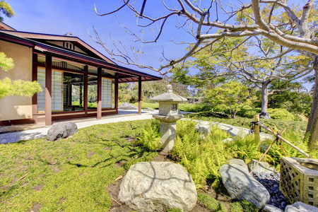 日本花园在圣迭戈的房子结构图片