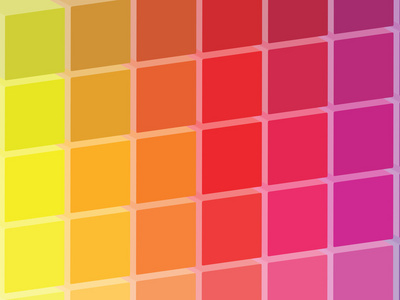 温暖的彩色的正方形调色板