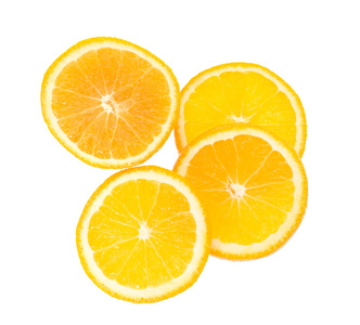 孤立在白色背景上的橘子