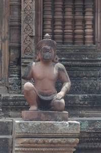 在柬埔寨吴哥寺的建筑细节