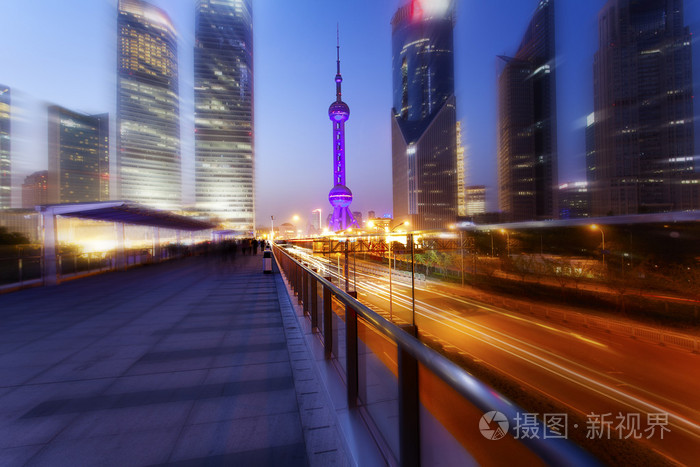 上海市.夜晚浦东