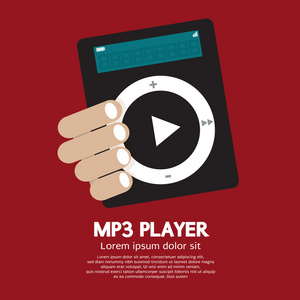 mp3 播放器矢量图