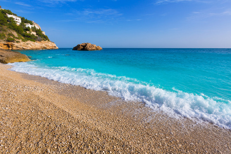 在阿利坎特 javea 海滩 ambolo 海滩 xabia