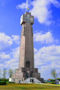 在 diksmuide 佛兰德斯比利时交叉战争最大的 yzer 塔