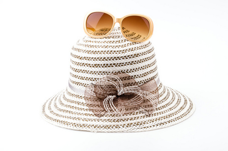 fond blanc de la plage hat isol