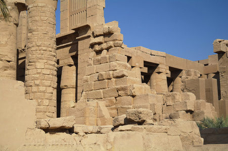 卡纳克神庙卢克索，埃及的古建筑