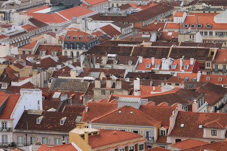 里斯本市区全景葡萄牙
