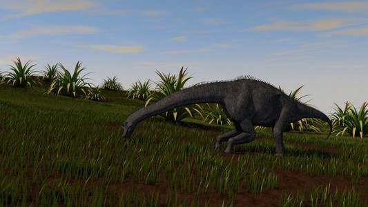 brahiosaurus 放牧