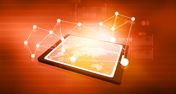 计算机 tablet pc 上的网络业务流程图