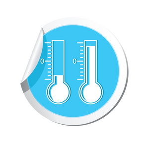 天气预报，温度计图标
