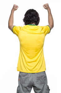 巴西球衣的人图片