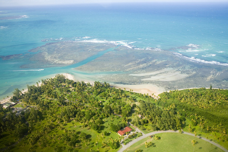 vue arienne du nordest de Porto rico