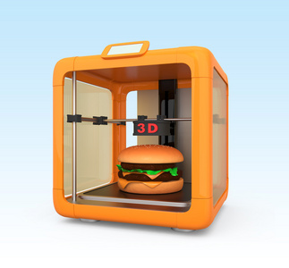 3d 打印机打印一个汉堡包