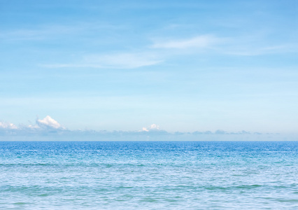 蓝色的天空和大海背景