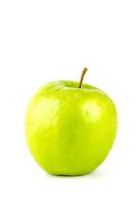 孤立的青苹果白色背景