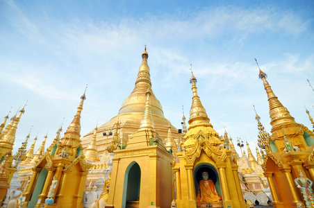 shwedagon 帕亚，仰光，缅甸