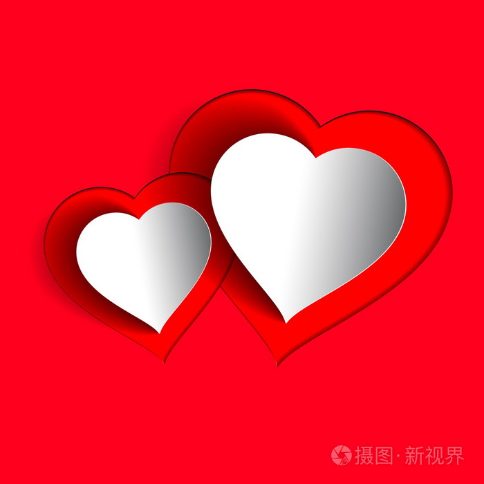 两个爱心