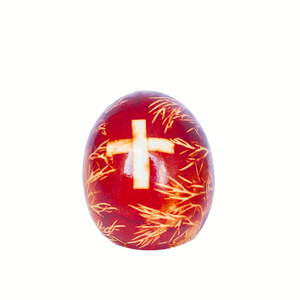 在白色背景上的复活节彩蛋