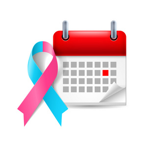 calendario y cinta del conocimiento rosa y azul粉色和蓝色的认识功能区和日历