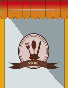 餐厅和咖啡厅的旗帜