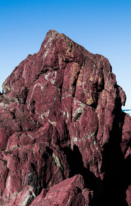 天然的红色岩石