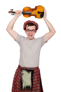 苏格兰人用小提琴图片
