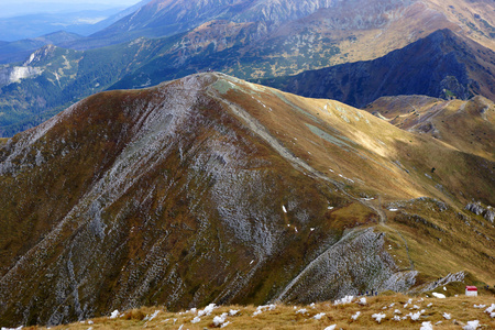 教育署的山峰，越过 tatra 山脉在波兰