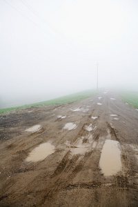 雨后的农村公路