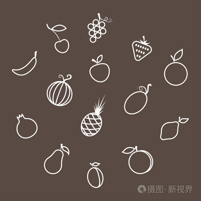 水果的轮廓