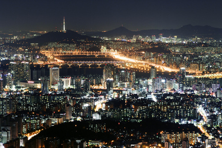 首尔美丽夜景