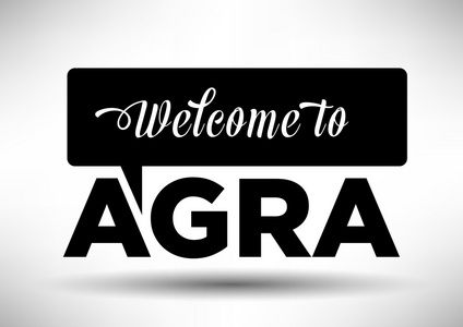 欢迎来到阿格拉，字体设计