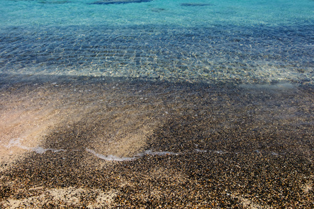 被海水冲走的湿沙背景