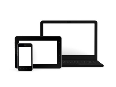 笔记本电脑 手机和平板电脑