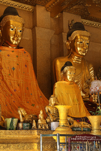 佛像shwedagon 塔仰光缅甸