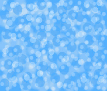 在蓝色背景上，不同尺寸的蓝色和白色圆圈被定位，背景有一种效果。