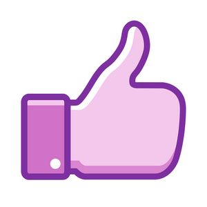 紫罗兰色大拇指图标
