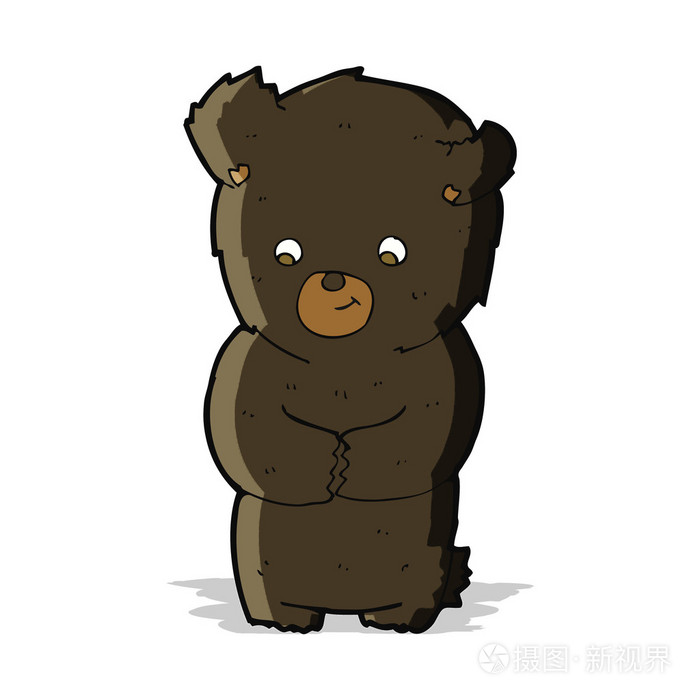 可爱回力卡通黑熊