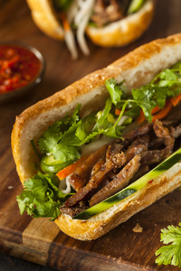 越南猪肉 banh mi 三明治