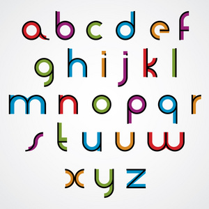 几何风格字母字母