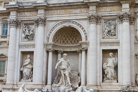 fontana di trevi，罗马，意大利