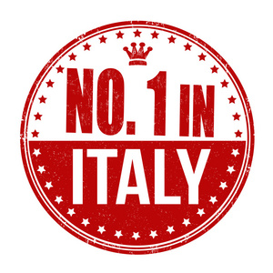 nummer ett i Italien stmpel