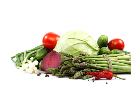 新鲜的蔬菜。健康的食物