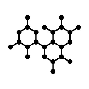 分子 dna 结构图标。矢量