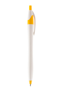 黄色和白色的钢笔